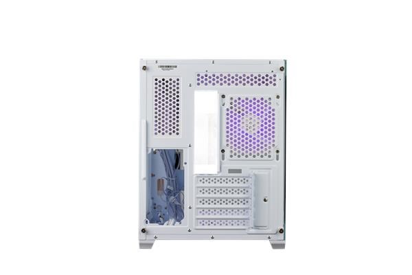 CoolerMaster Cooler Master case Elite 481 Wood, ATX, Průhledná bočnice, 3x 120mm ARGB Fan, Bílá