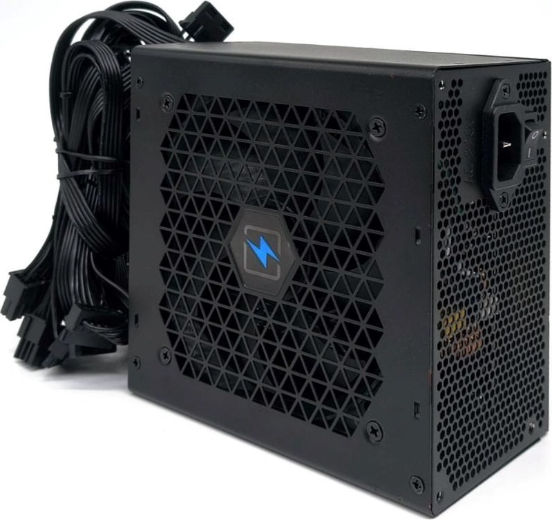 1stCOOL skříň Rainbow 4, Mid Tower, ATX, AU, Průhledná bočnice, 4x 120mm Fan, 650W, 88+, Černá