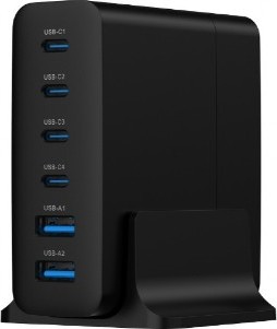 Gembird Universal charger 75W 2x USB-A, 4x USB-C