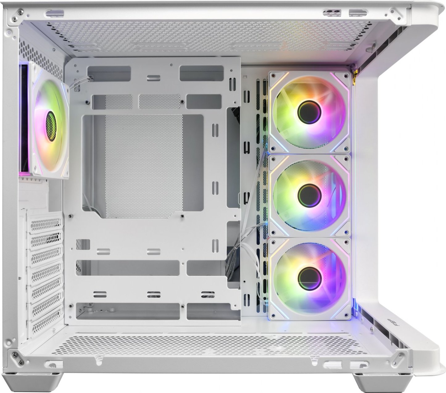 FSP M580-WP/Midi Tower/Transpar./Bílá
