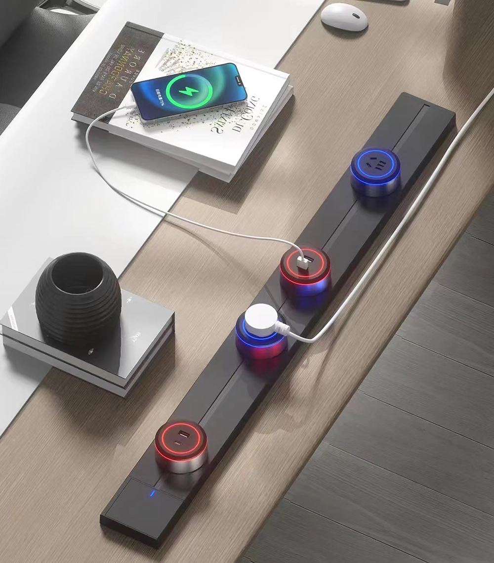Viking zásuvkový modul A60, 1x USB-A, 1x USB-C, PD, černá