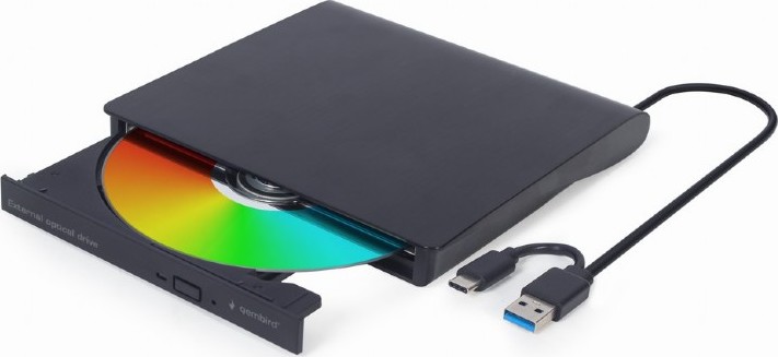 GEMBIRD externí USB DVD mechanika, černá