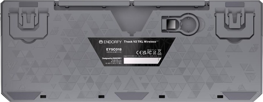 ENDORFY Herní klávesnice Thock V2 TKL, Mechanická, Bezdrátová, CZ/SK, ARGB