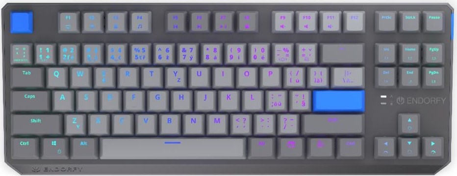 ENDORFY Herní klávesnice Thock V2 TKL, Mechanická, Bezdrátová, CZ/SK, ARGB