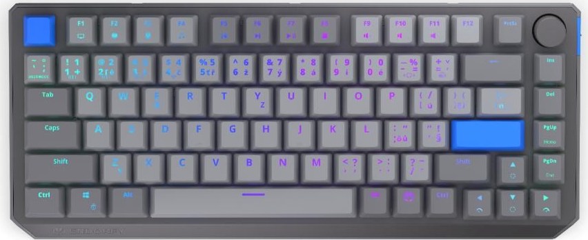 ENDORFY Herní klávesnice Thock V2 75%, Mechanická, Bezdrátová, CZ/SK, ARGB