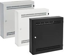 Solarix rozvaděč SOHO LC-18 s lištami 2U, 4U a 11U, 550x550x150mm černá RAL9005 LC-18-55-15-B