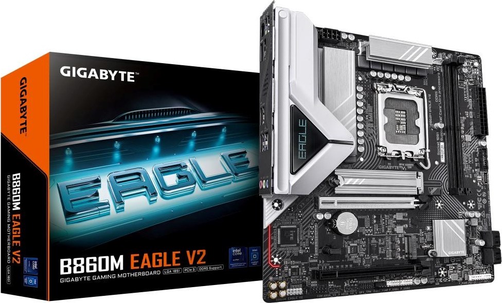 GIGABYTE MB Sc LGA1851 B860M EAGLE V2, Intel B860, 2xDDR5, 1xDP, 1xHDMI, mATX