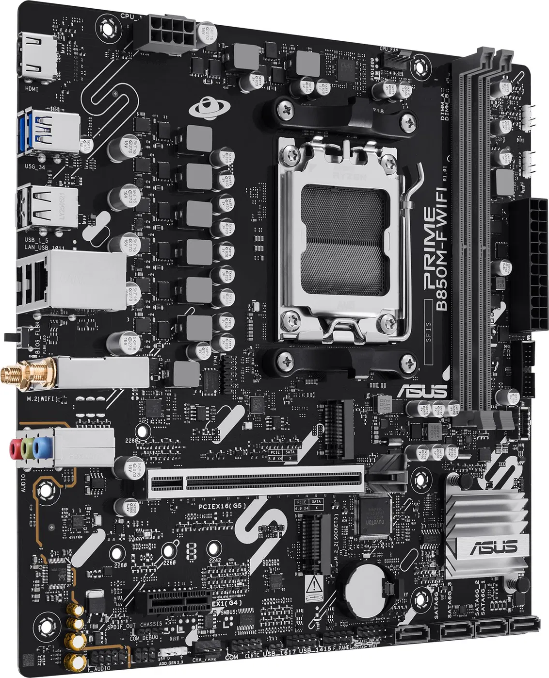 ASUS MB Sc AM5 PRIME B850M-F WIFI, AMD B850, 2x DDR5, WiFi, 1xHDMI, mATX