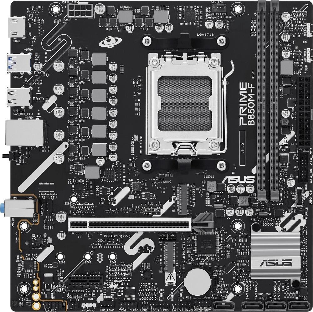ASUS MB Sc AM5 PRIME B850M-F, AMD B850, 2x DDR5, 1x HDMI, mATX