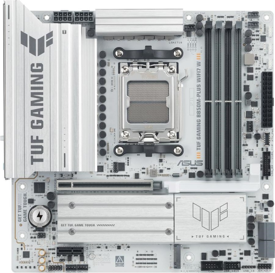 ASUS MB Sc AM5 TUF GAMING B850M-PLUS WIFI7 W, AMD B850, 4x DDR5, 1xDP1, 1xHDMI, WIFI, mATX