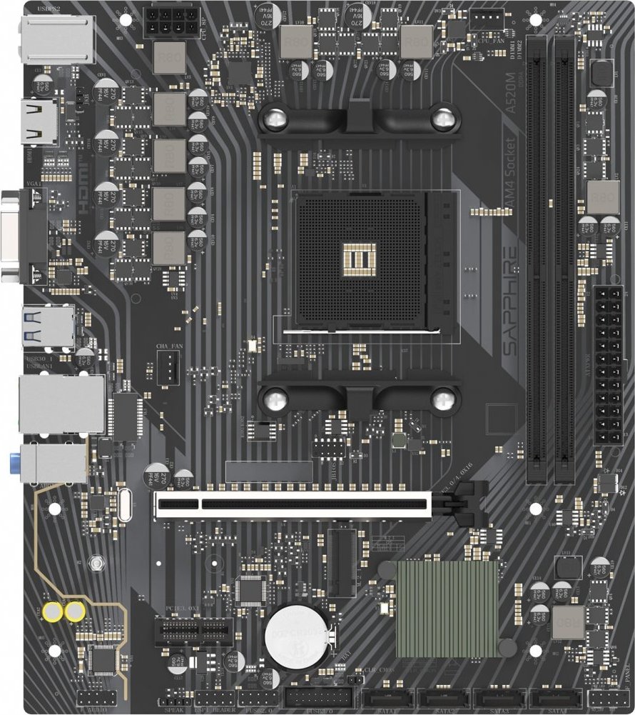 SAPPHIRE A520M-E/AM4/mATX