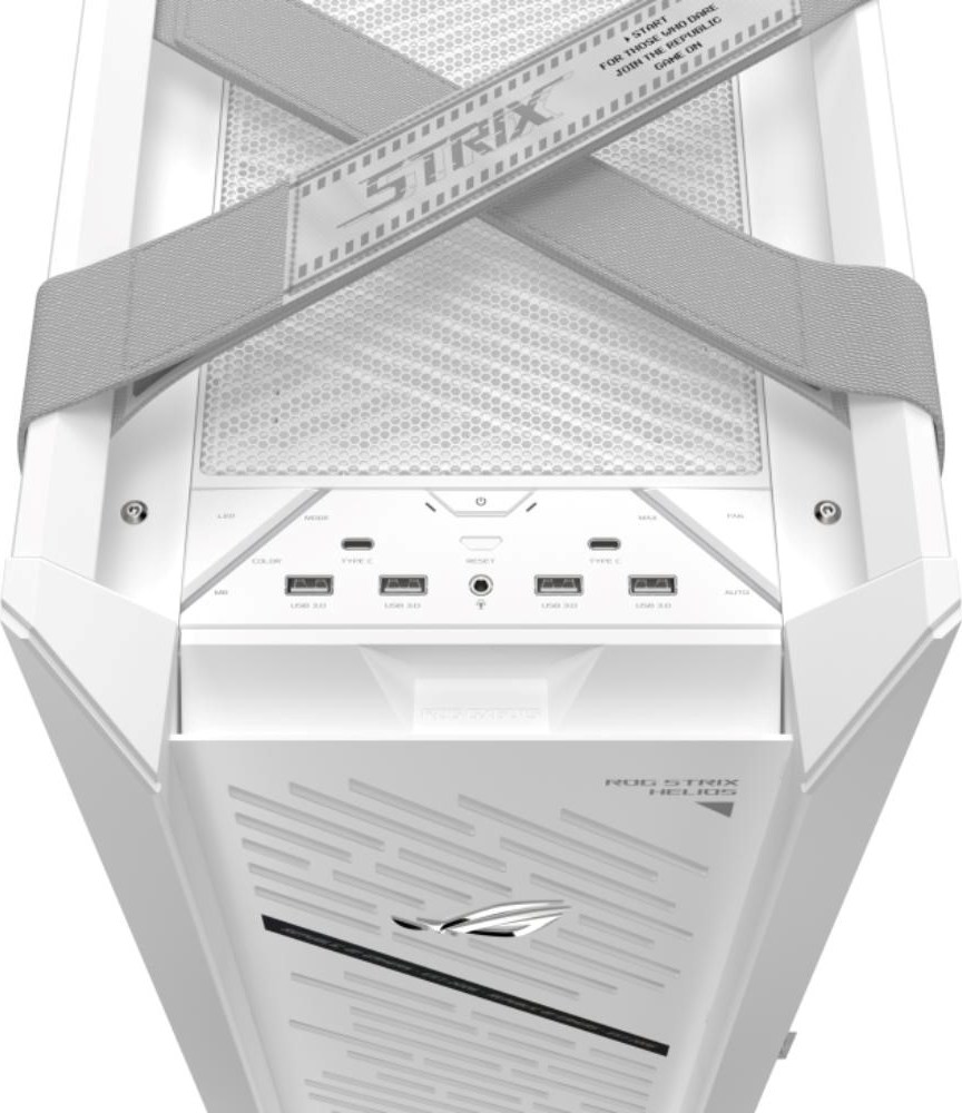 ASUS Case ROG Strix Helios II GX601S, E-ATX, Průhledná bočnice, 4x 140mm Fan, bílá