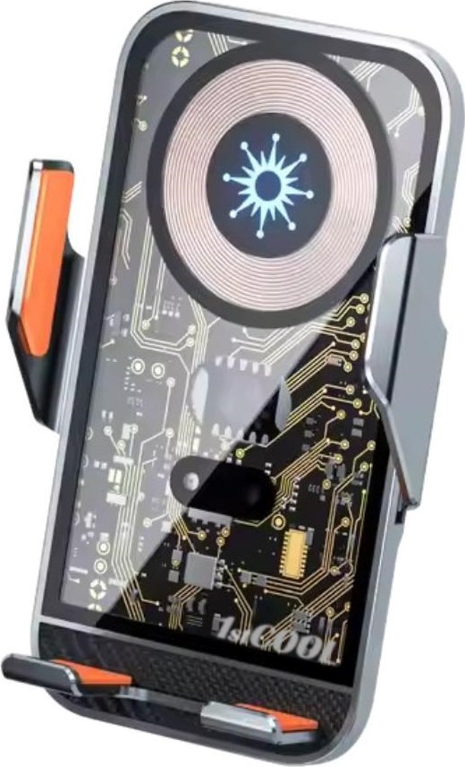 1stCOOL bezdrátová QI nabíječka 15W, do auta, MagSafe, USB-C, černá