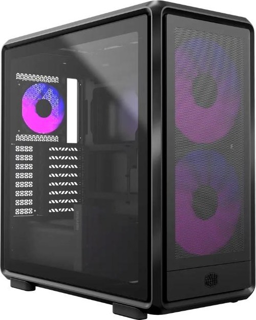 CoolerMaster Cooler Master case MasterFrame 600 Mesh Black ARGB, Průhledná bočnice, ATX, 2x 200mm ARGB Fan, 1x 120mm ARGB Fan, Černá