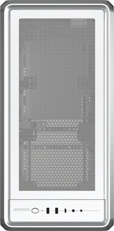 CoolerMaster Cooler Master case MasterFrame 600 Mesh Silver ARGB, Průhledná bočnice, ATX, 2x 200mm ARGB Fan, 1x 120mm ARGB Fan, Šedá
