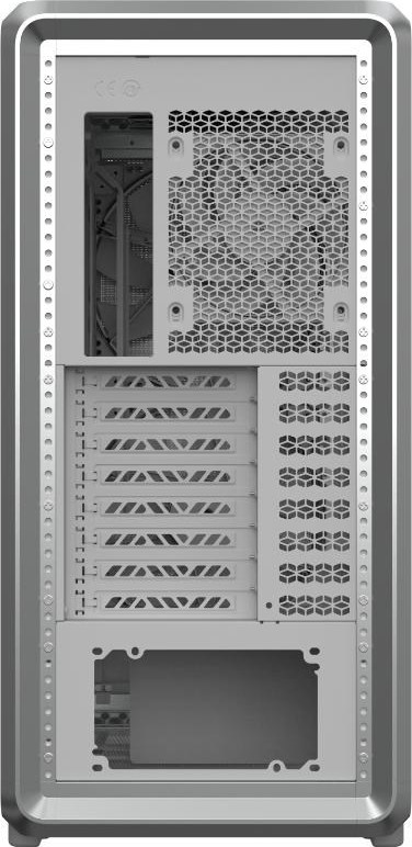 CoolerMaster Cooler Master case MasterFrame 600 Mesh Silver ARGB, Průhledná bočnice, ATX, 2x 200mm ARGB Fan, 1x 120mm ARGB Fan, Šedá