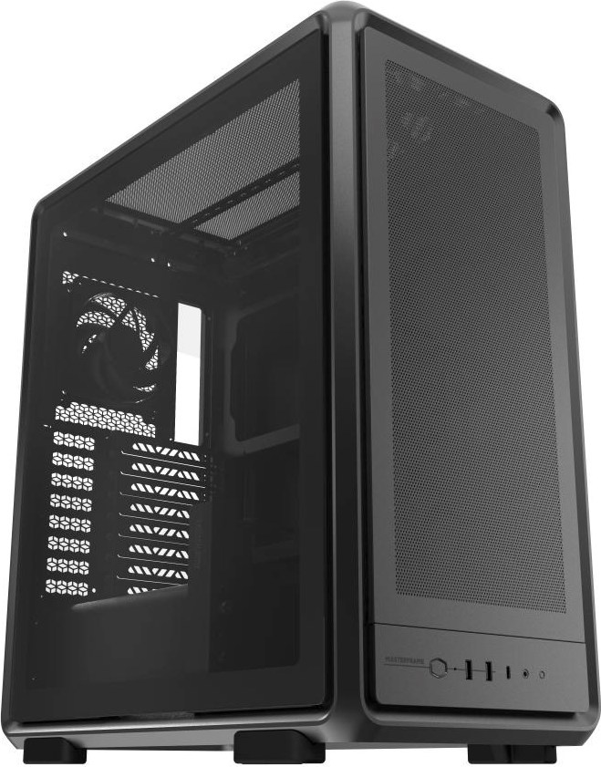 CoolerMaster Cooler Master case MasterFrame 500 Mesh Black, Průhledná bočnice, ATX, 2x 200mm Fan, 1x 120mm Fan, Černá