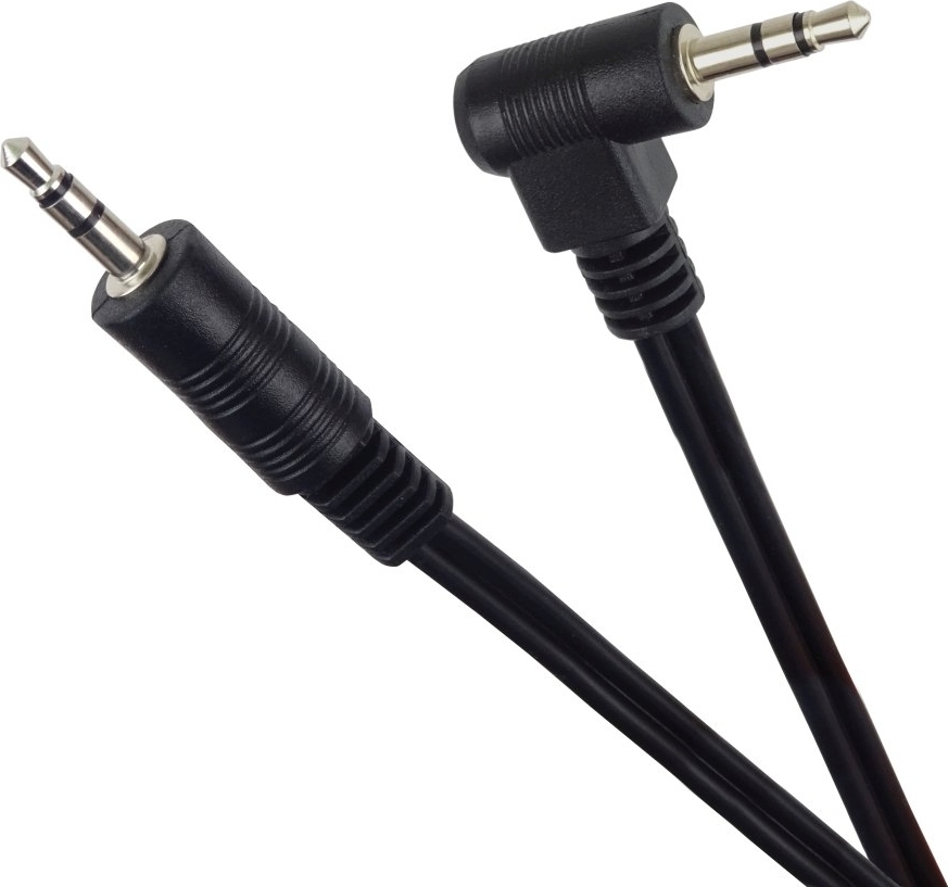PREMIUMCORD Kabel Jack 3,5mm - 3,5mm 90° M/M 1,5m