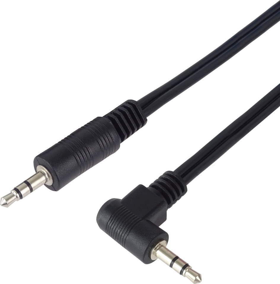 PREMIUMCORD Kabel Jack 3,5mm - 3,5mm 90° M/M 1,5m