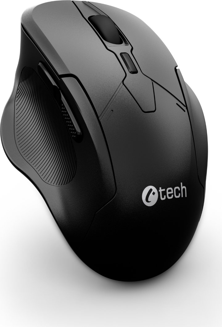 C-TECH Myš WLM-17, Bezdrátová, černá