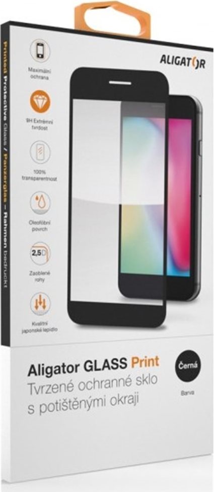 Aligator ochranné sklo PRINT iPhone 17 Pro Max černá