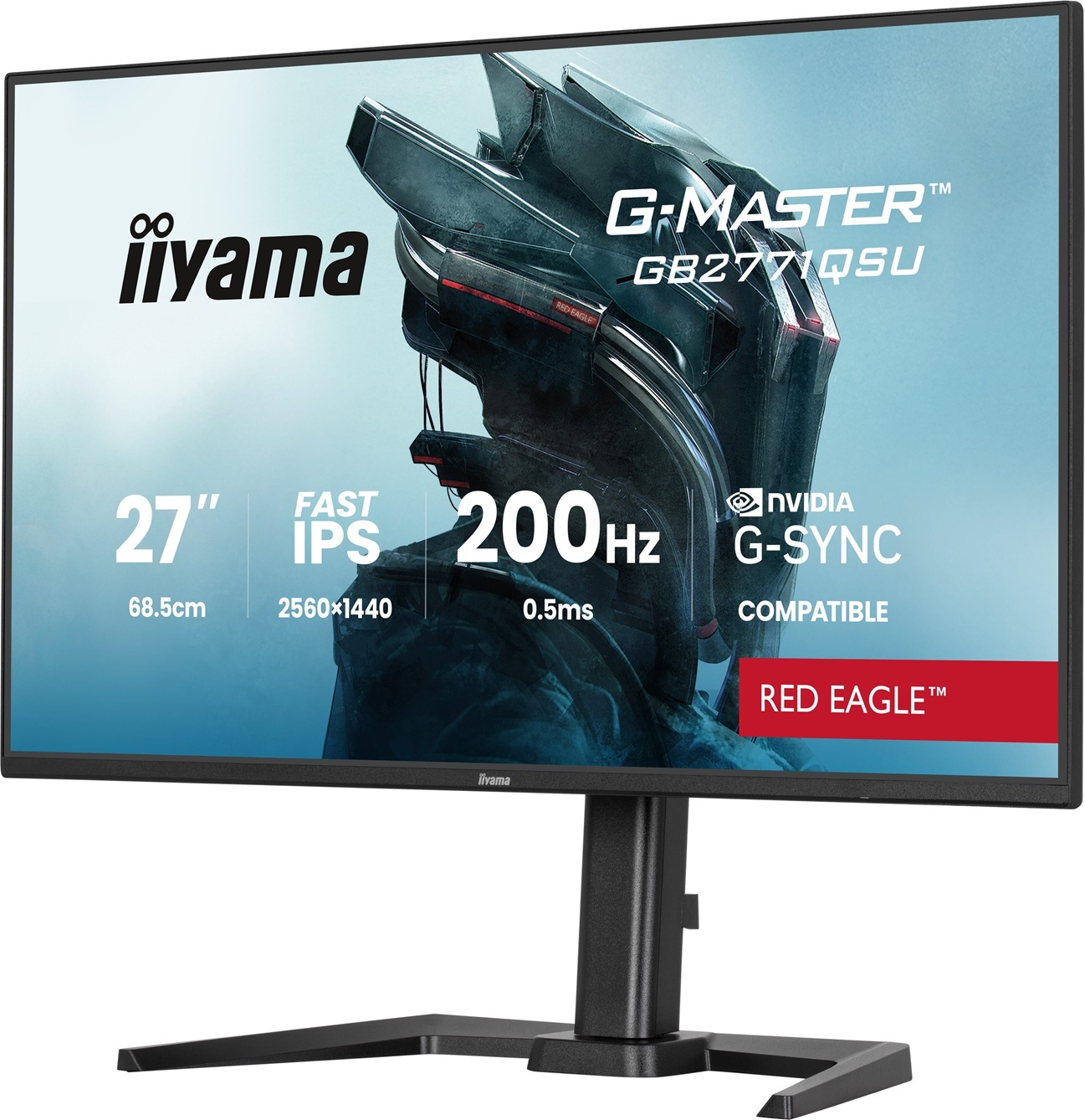iiyama G-Master/GB2771QSU-B1/27"/IPS/QHD/200Hz/0,5ms/Černá/3R