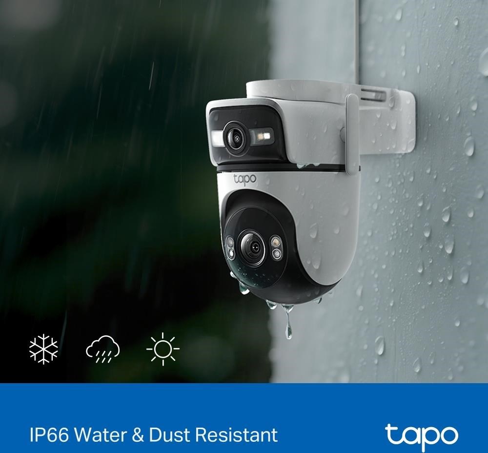 TP-Link Tapo C545D venkovní/outdoor otočná kamera (2x 3MP, 2K 1296p, IR 30m, WiFi, 1x100Mb/s, micro SD card)