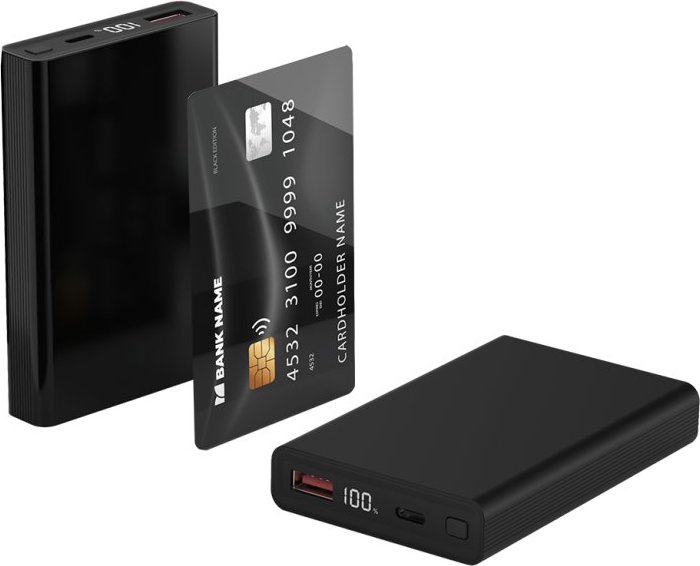 Winner Group WG - Power Bank 10000 mAh, USB-C PD 20W + USB-A 22.5W, černá