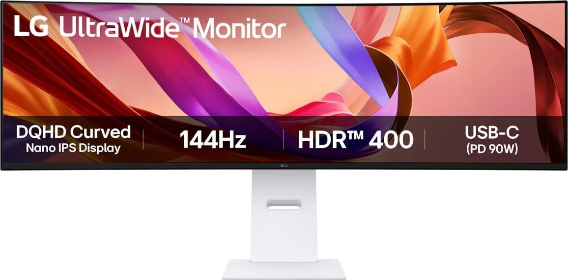 LG MT IPS LED 49" 49U950A-W - NanoIPS, 5120x1440, 32:9, HDMI, DP, USB-C, zakřivený, nast. výška, repro