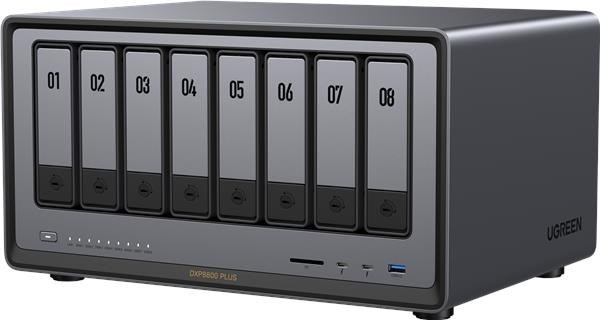 UGREEN NASync DXP8800 Plus (10C/i5-1235U/4,4GHz/8GBRAM/8xSATA/2xM.2/2x10GbE/1xPCIe/2xTB/2xUSB2.0/2xUSB3.2/HDMI/SD)