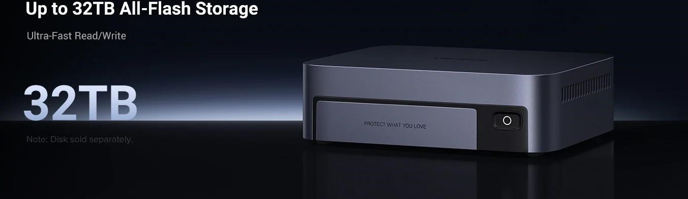UGREEN NASync DXP480T Plus (10C/i5-1235U/4,4GHz/8GBRAM/4xM.2/1x10GbE/2xTB/1xUSB3.2/WiFi)