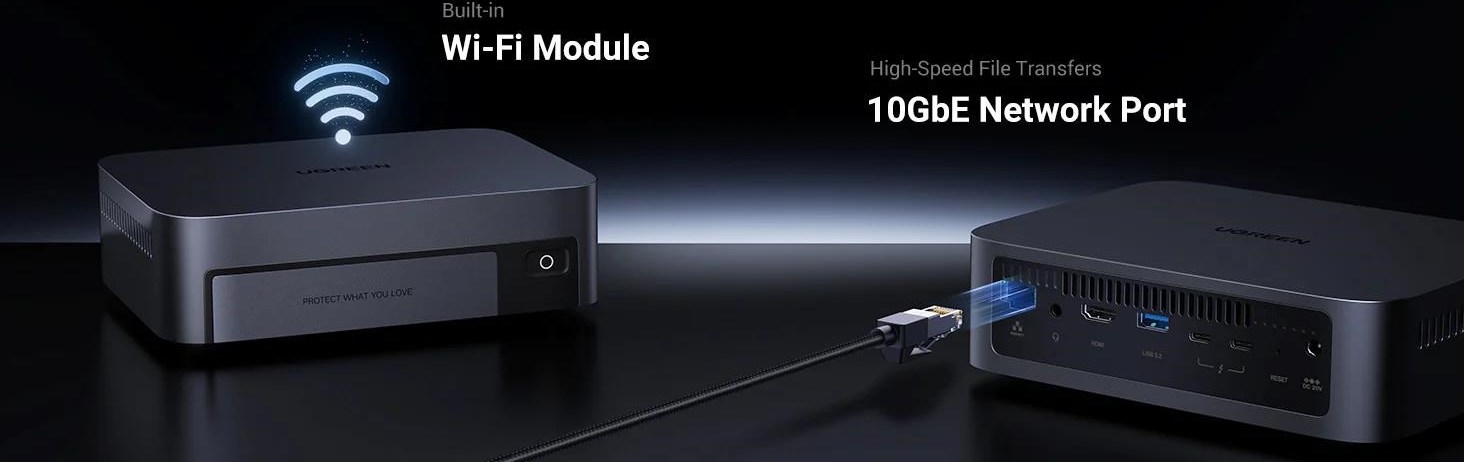 UGREEN NASync DXP480T Plus (10C/i5-1235U/4,4GHz/8GBRAM/4xM.2/1x10GbE/2xTB/1xUSB3.2/WiFi)