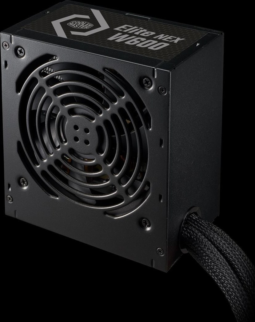 CoolerMaster Cooler Master zdroj Elite NEX 600W 230V, 120mm, 80+ White, Mesh (opletené kabely)