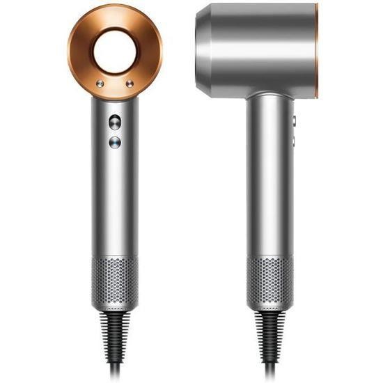 DYSON Supersonic Origin HD07 fén, 1600 W, 3 rychlosti, 4 teploty, koncentrátor, stříbrná/měděná