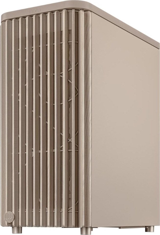 ASUS case PROART PA401 WOOD MESH PWM, ATX, 2x 160mm Fan, 1x 120mm Fan, Fan Hub, beige (béžová)