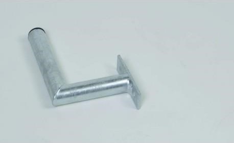 WFmetal Držák antény na zeď, žárový zinek, délka 15cm, výška 20cm