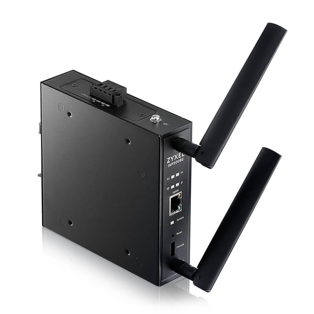 ZYXEL Zyxel IAP500BE, BE5000, Dual Radio 2x2 MU-MIMO, PoE+ (802.3at), Industrial AP, DIN Rail mounted Standalone/Nebula