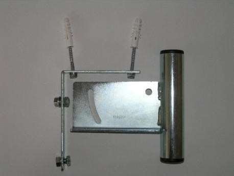 WFmetal Držák antény na stožár nebo zeď pro NanoStation, polohovatelný, galvanický zinek, délka 13cm