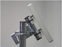 WFmetal Držák antény na stožár nebo zeď pro NanoStation, polohovatelný, galvanický zinek, délka 13cm