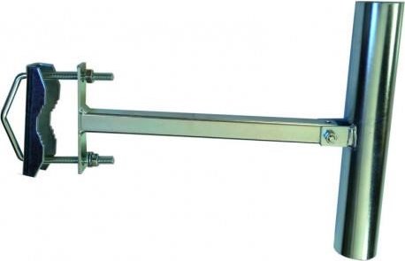 WFmetal Držák antény na stožár nebo zeď, polohovatelný, galvanický zinek, délka 25cm
