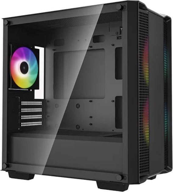 DEEPCOOL Case CC360 ARGB, mATX, Průhledná bočnice, 3x120mm Fan, černá