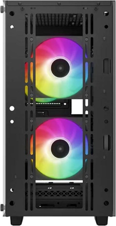 DEEPCOOL Case CC360 ARGB, mATX, Průhledná bočnice, 3x120mm Fan, černá