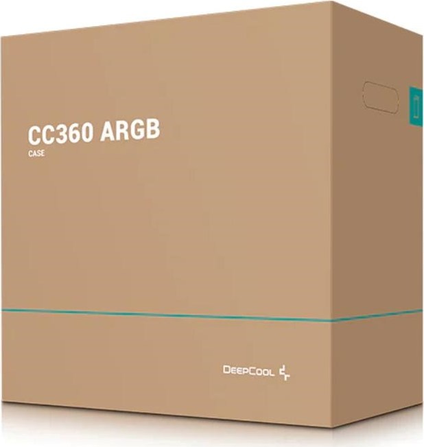 DEEPCOOL Case CC360 ARGB, mATX, Průhledná bočnice, 3x120mm Fan, černá