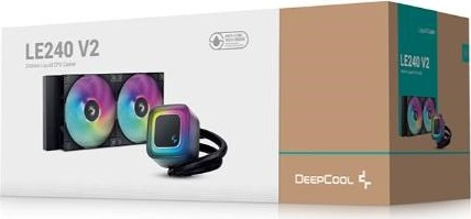DEEPCOOL Vodní chladič LE240 V2, ARGB, 2x120mm, AM5, LGA1851, černá
