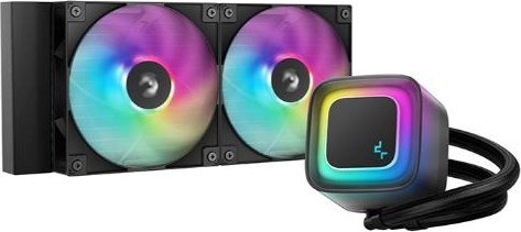 DEEPCOOL Vodní chladič LE240 V2, ARGB, 2x120mm, AM5, LGA1851, černá