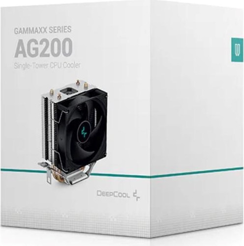 DEEPCOOL CPU Chladič AG200, 92mm, LGA1851, AM5, černá