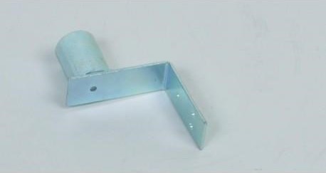 WFmetal Držák antény na zeď mini, galvanický zinek, délka 8,5cm, výška 5cm