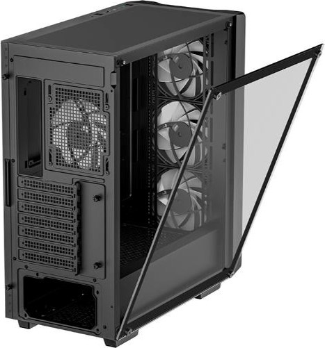 DEEPCOOL Case CC560 V2, ATX, Průhledná bočnice, 4x120mm Fan, černá