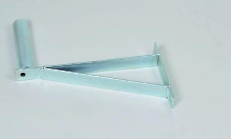 WFmetal Držák antény na zeď se vzpěrou, galvanický zinek, délka 29cm