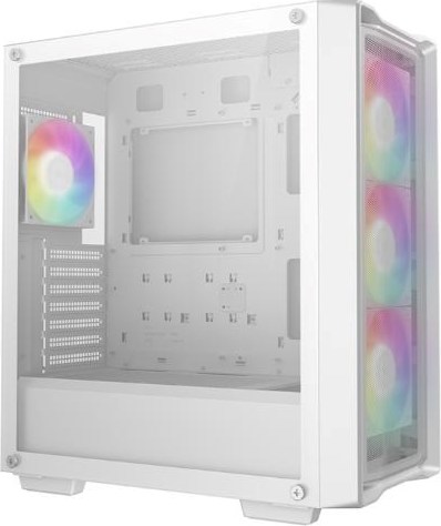DEEPCOOL Case CG580 WH, ATX, Průhledná bočnice, bílá